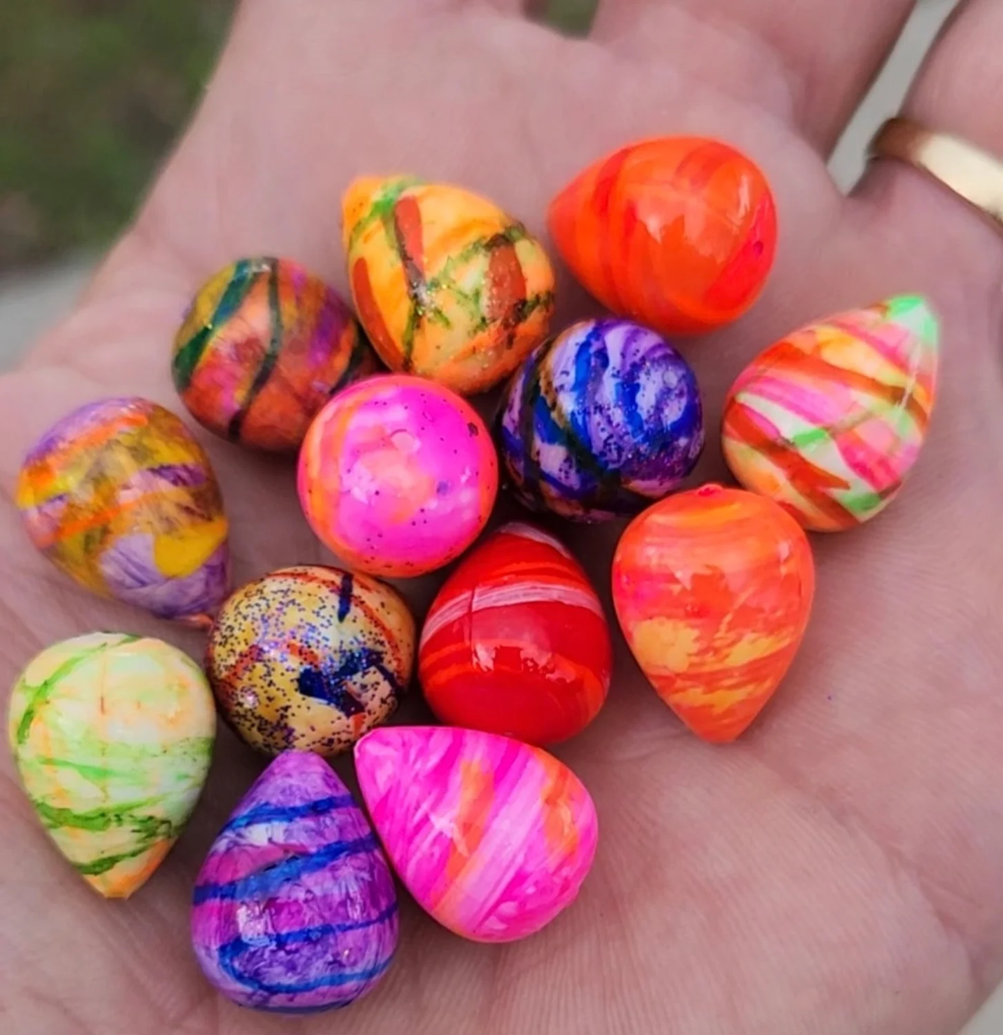 Hand-painted floats